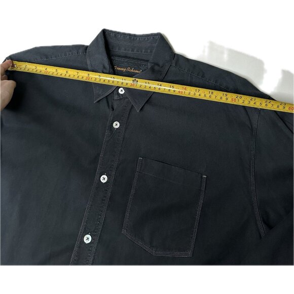 Tommy Bahama Island Crafted Shirt Mens XXL Black Tencel Button Down - Picture 5 of 7